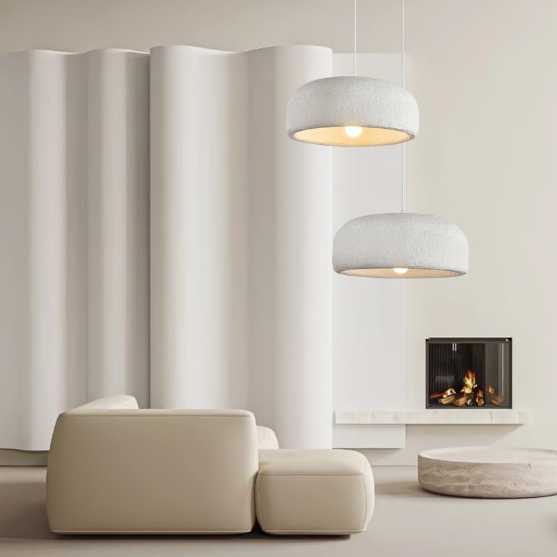 Chalk Drum Pendant Light