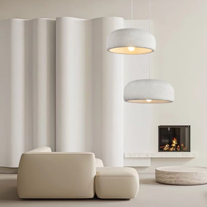 Chalk Drum Pendant Light