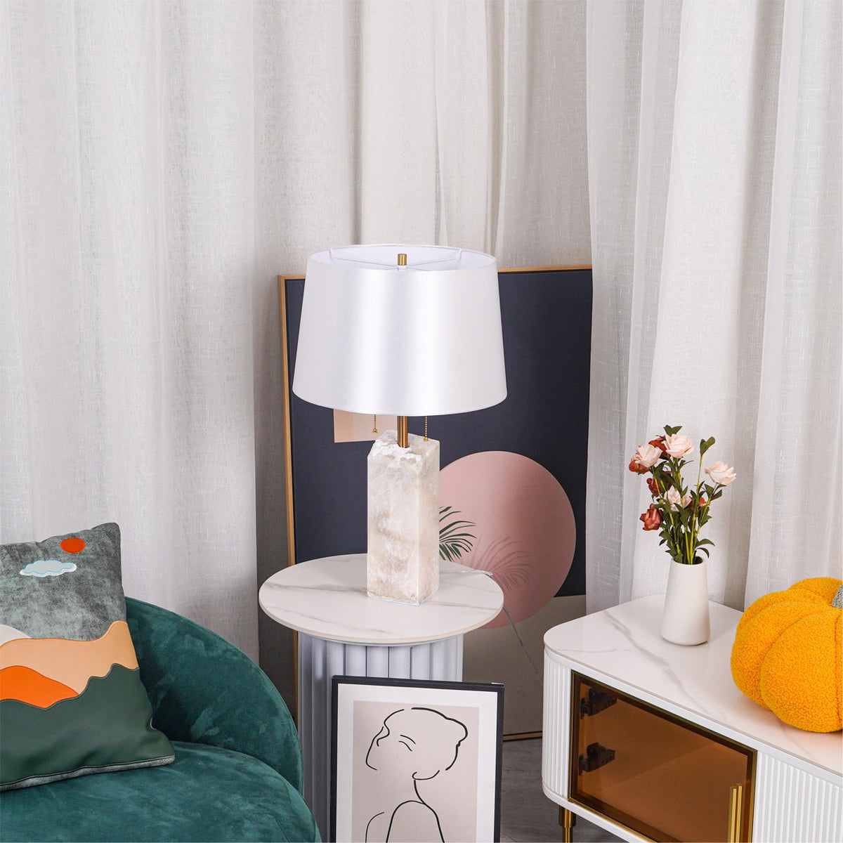 Vein Block Table Lamp