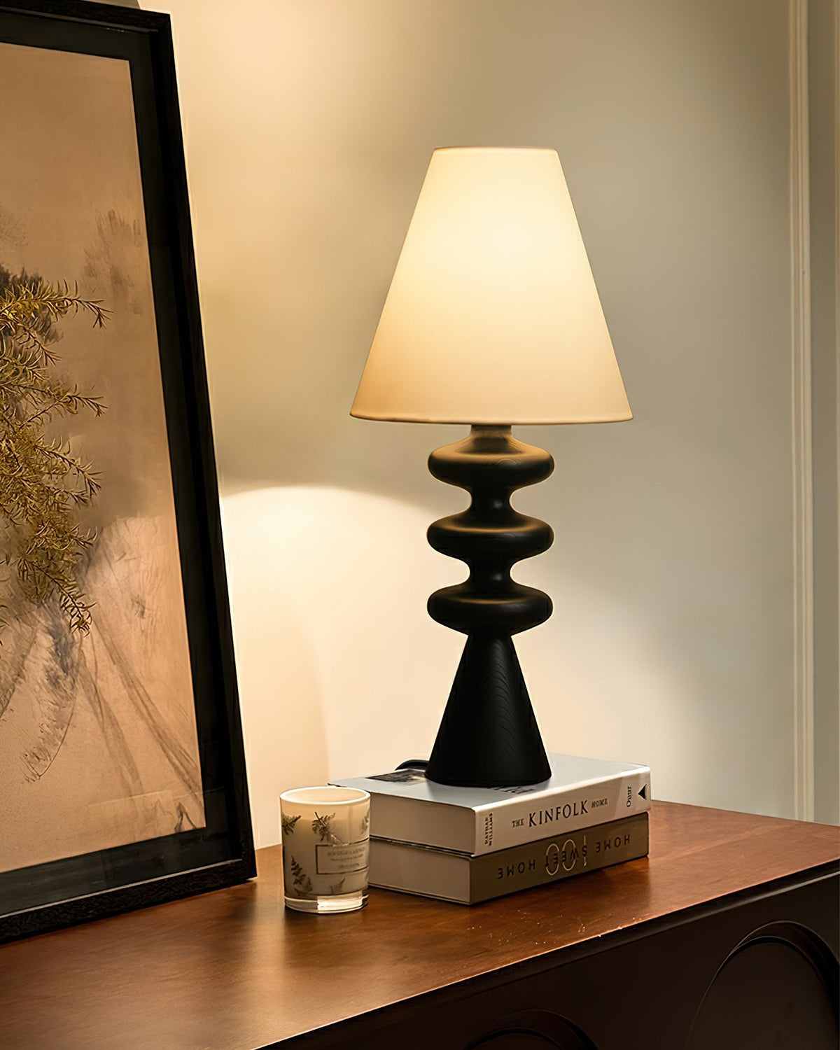 Stacked Timber Table Lamp