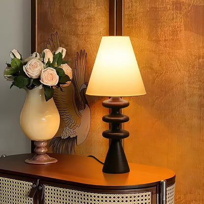 Stacked Timber Table Lamp