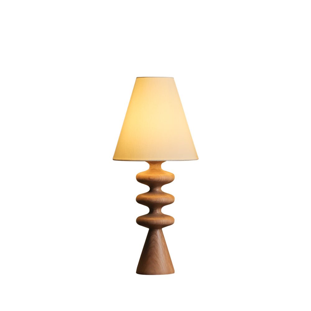 Stacked Timber Table Lamp