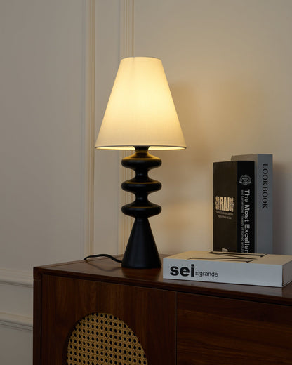 Stacked Timber Table Lamp