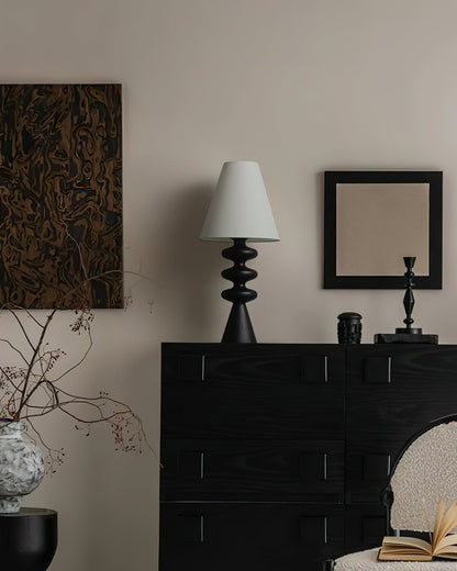 Stacked Timber Table Lamp