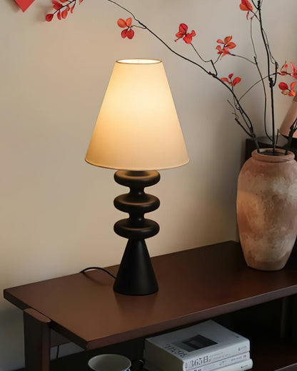 Stacked Timber Table Lamp