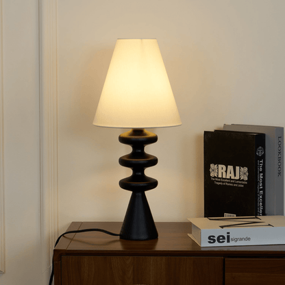 Stacked Timber Table Lamp