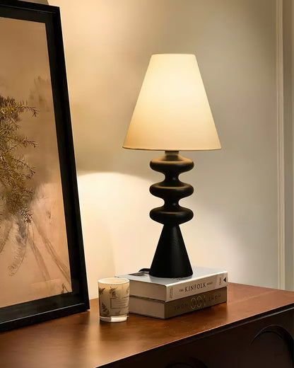 Stacked Timber Table Lamp