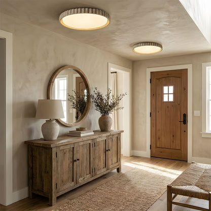 Reed Fluted Ceiling Light