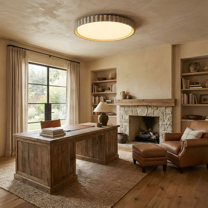 Reed Fluted Ceiling Light