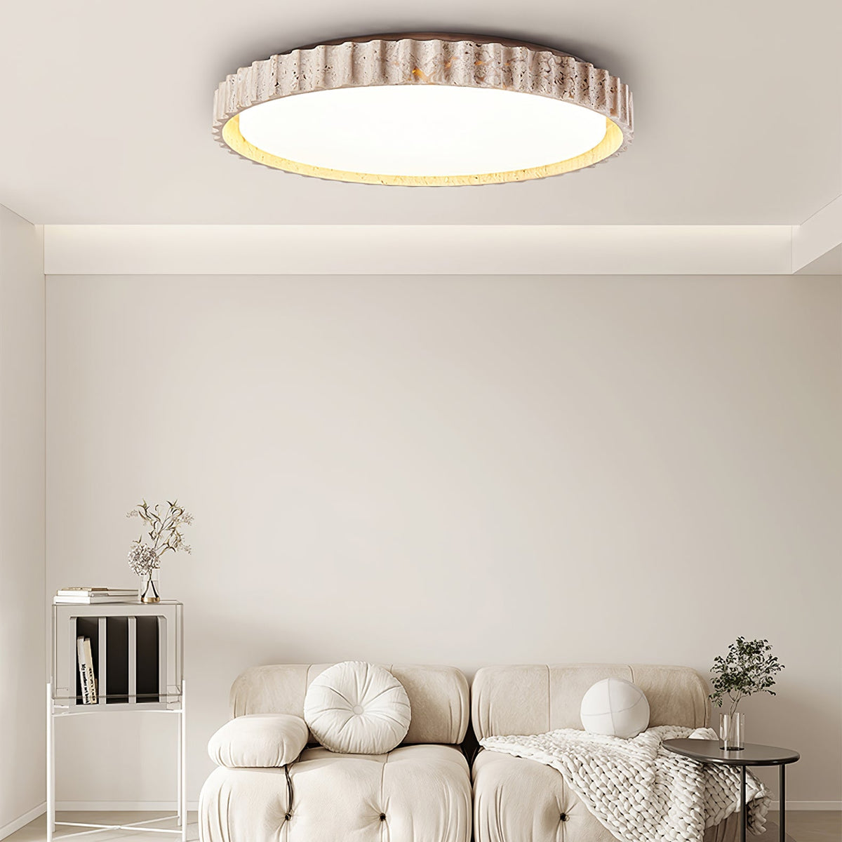 Reed Fluted Ceiling Light