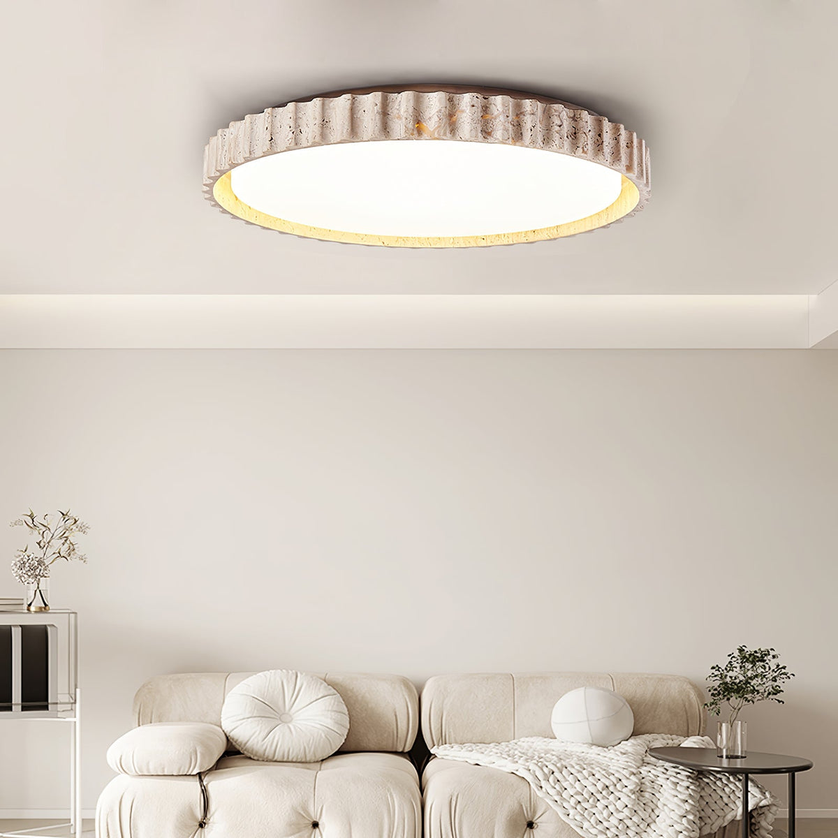 Reed Fluted Ceiling Light