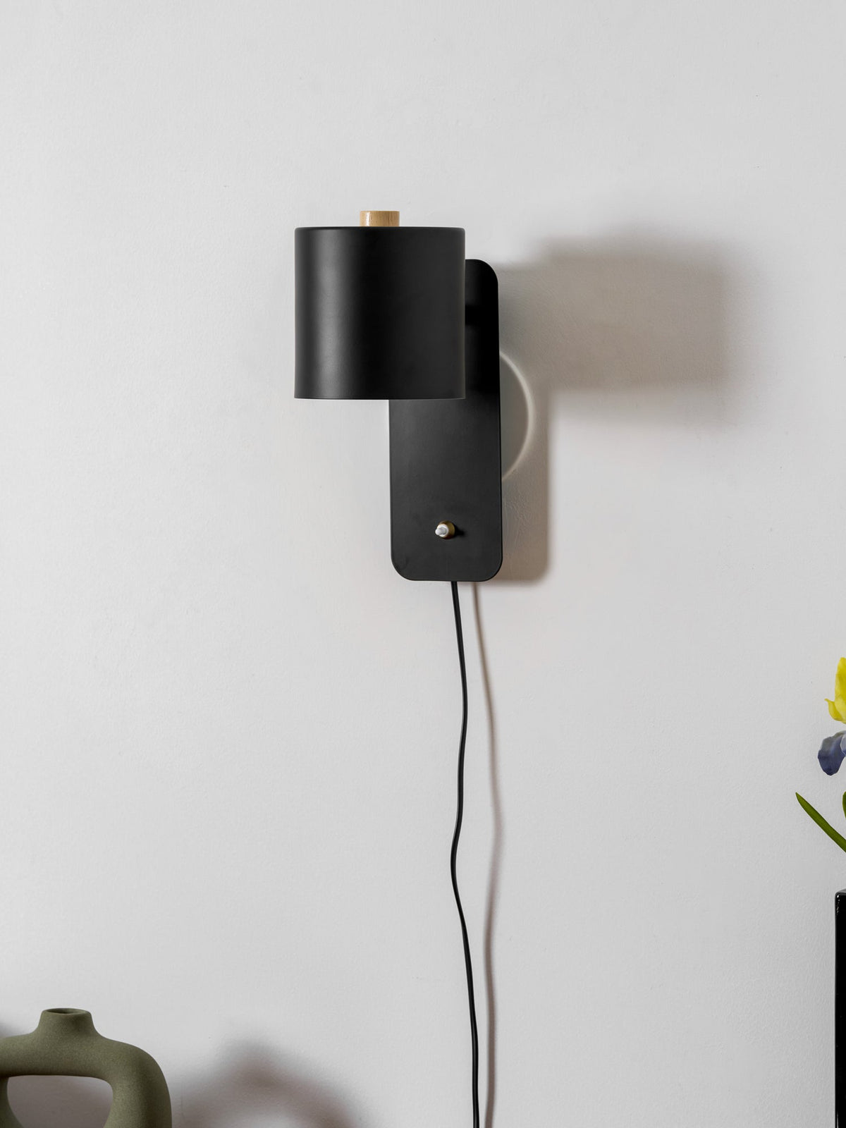 Pivot Cylinder Plug-in Wall Light
