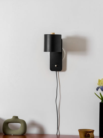 Pivot Cylinder Plug-in Wall Light