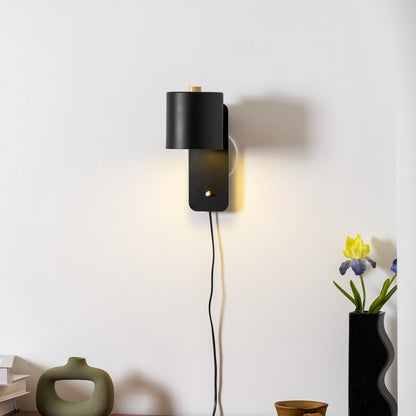 Pivot Cylinder Plug-in Wall Light
