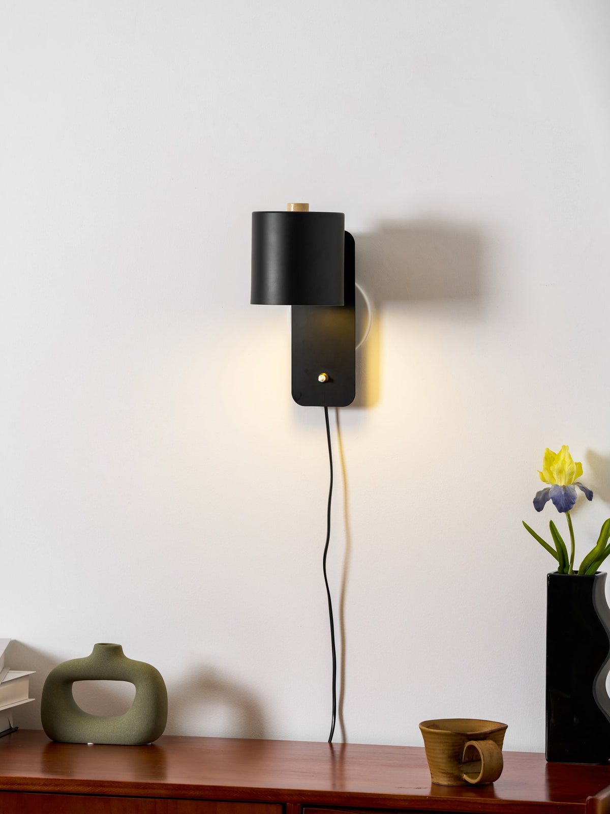 Pivot Cylinder Plug-in Wall Light
