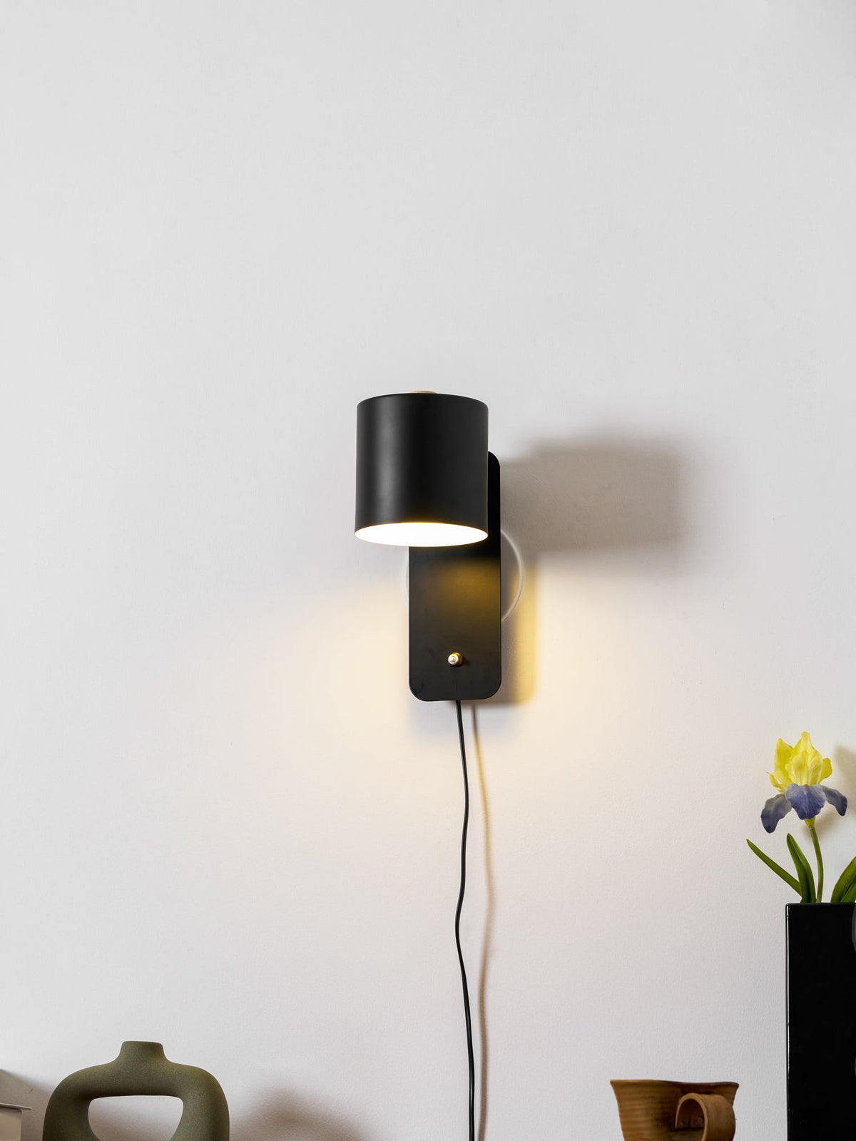 Pivot Cylinder Plug-in Wall Light