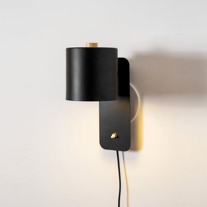 Pivot Cylinder Plug-in Wall Light