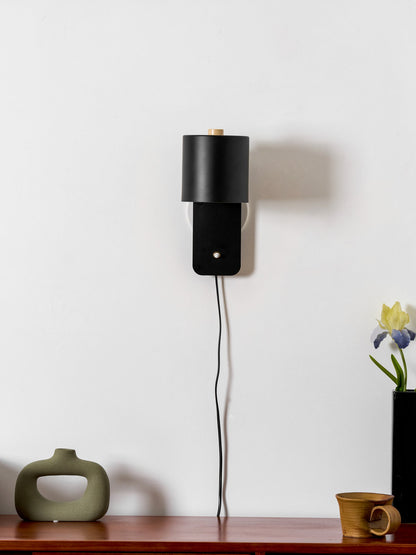 Pivot Cylinder Plug-in Wall Light