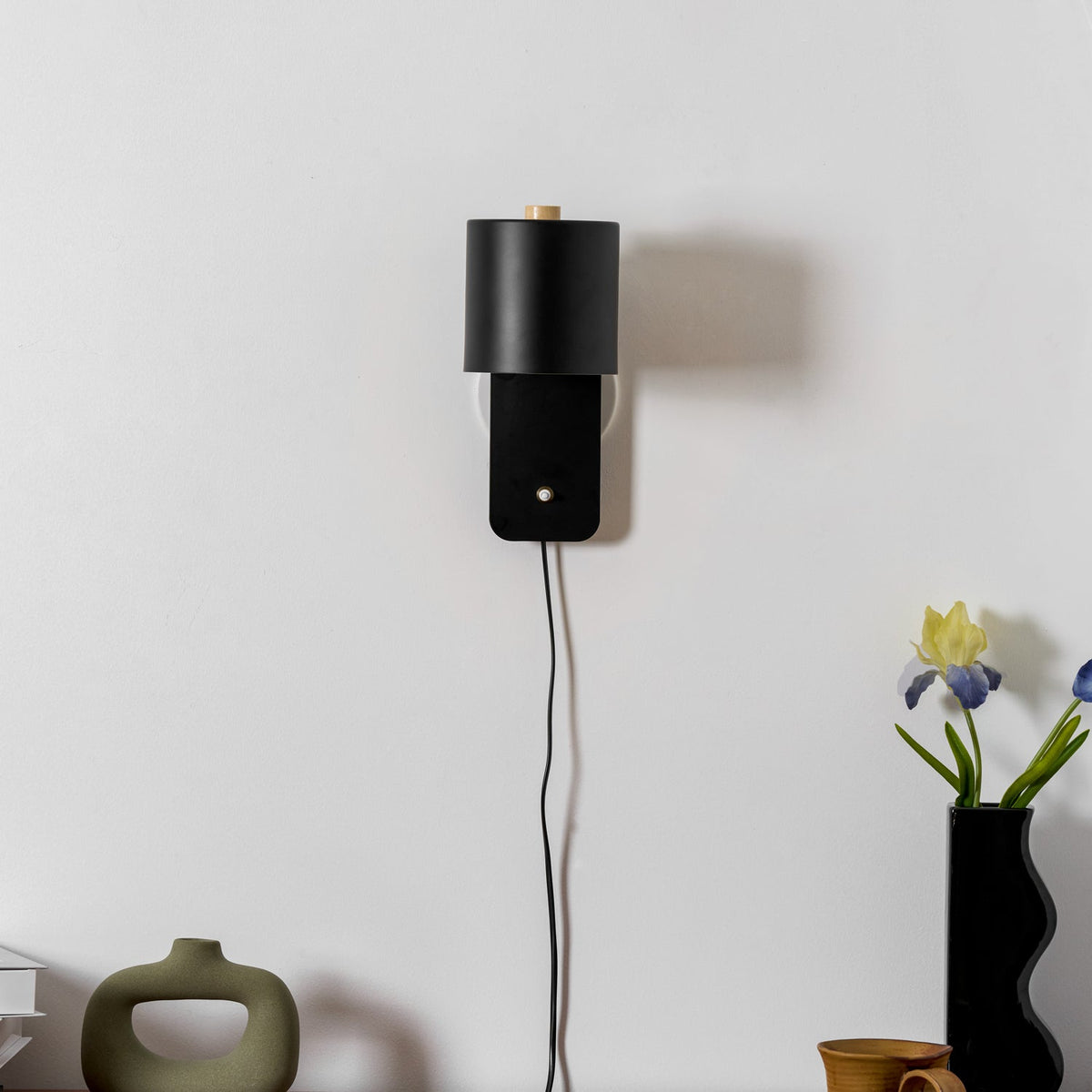 Pivot Cylinder Plug-in Wall Light