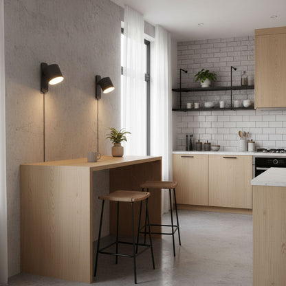 Pivot Cylinder Plug-in Wall Light
