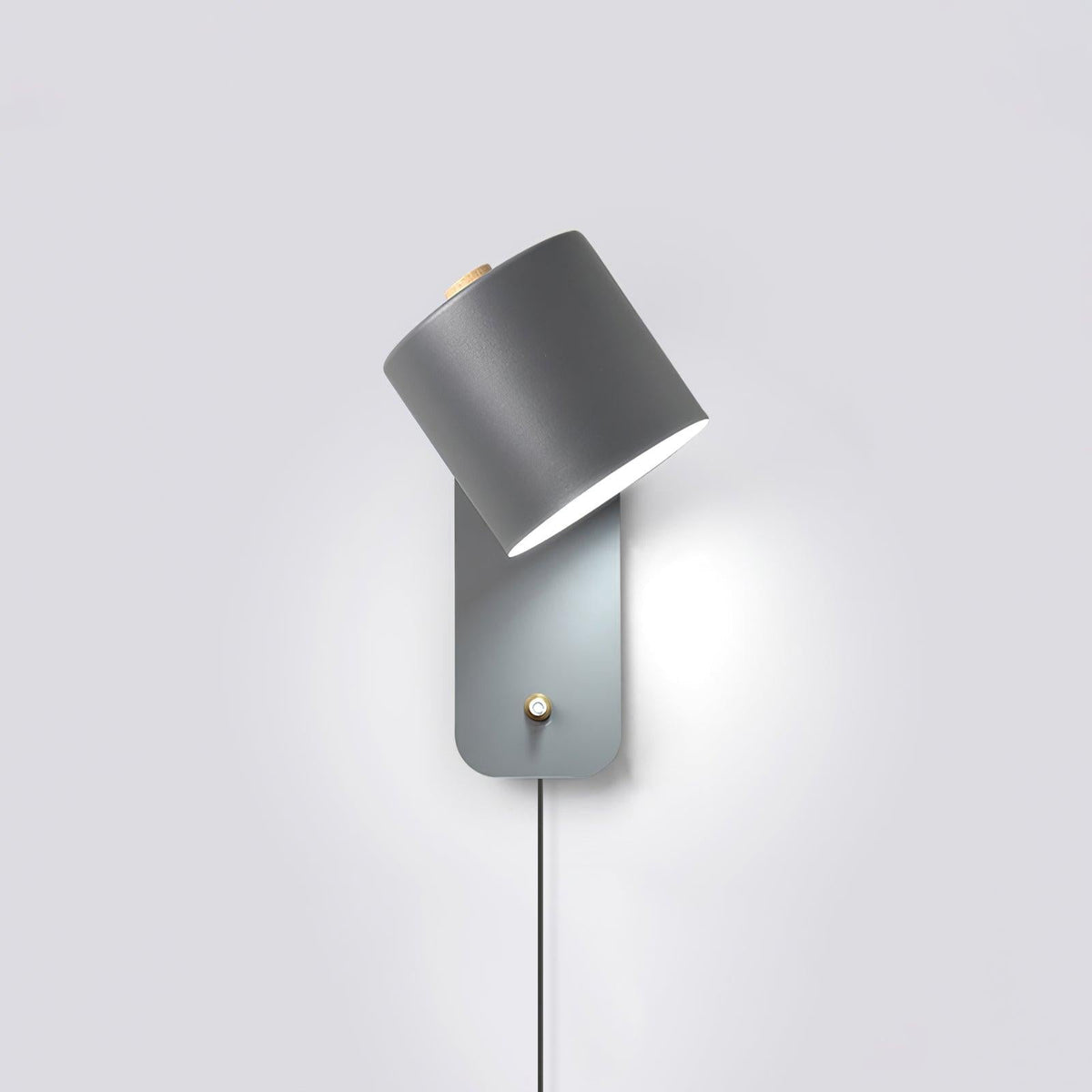 Pivot Cylinder Plug-in Wall Light