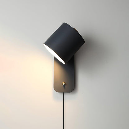 Pivot Cylinder Plug-in Wall Light