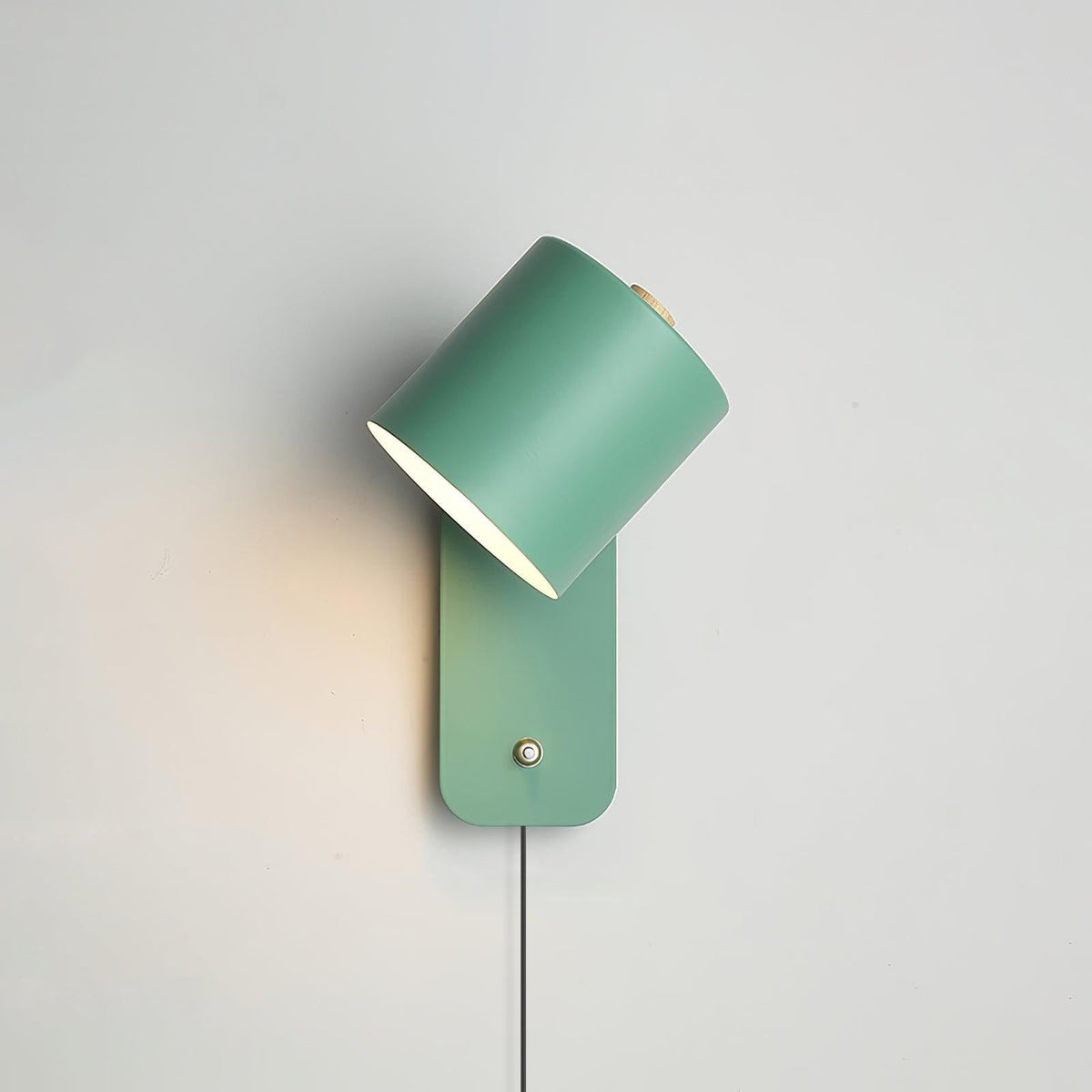 Pivot Cylinder Plug-in Wall Light
