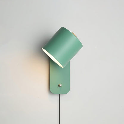 Pivot Cylinder Plug-in Wall Light