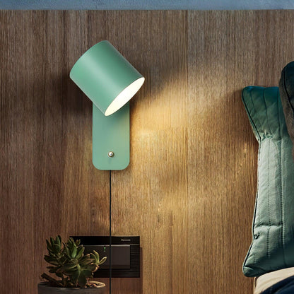 Pivot Cylinder Plug-in Wall Light