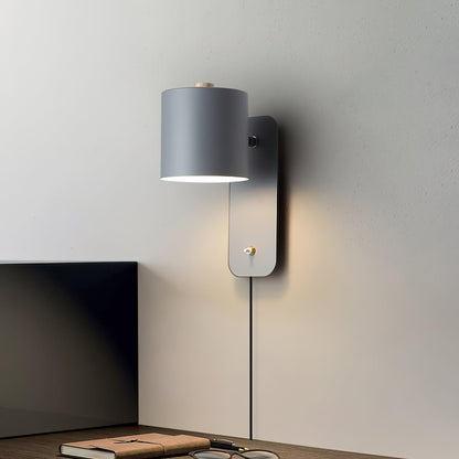 Pivot Cylinder Plug-in Wall Light