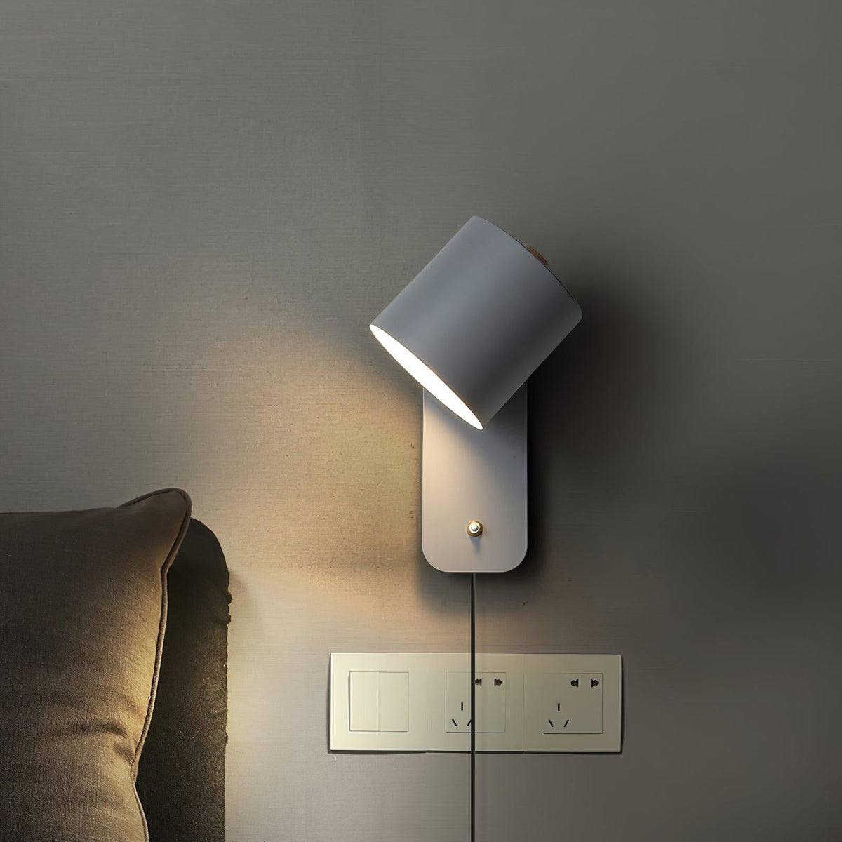Pivot Cylinder Plug-in Wall Light