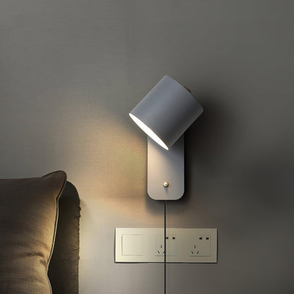Pivot Cylinder Plug-in Wall Light