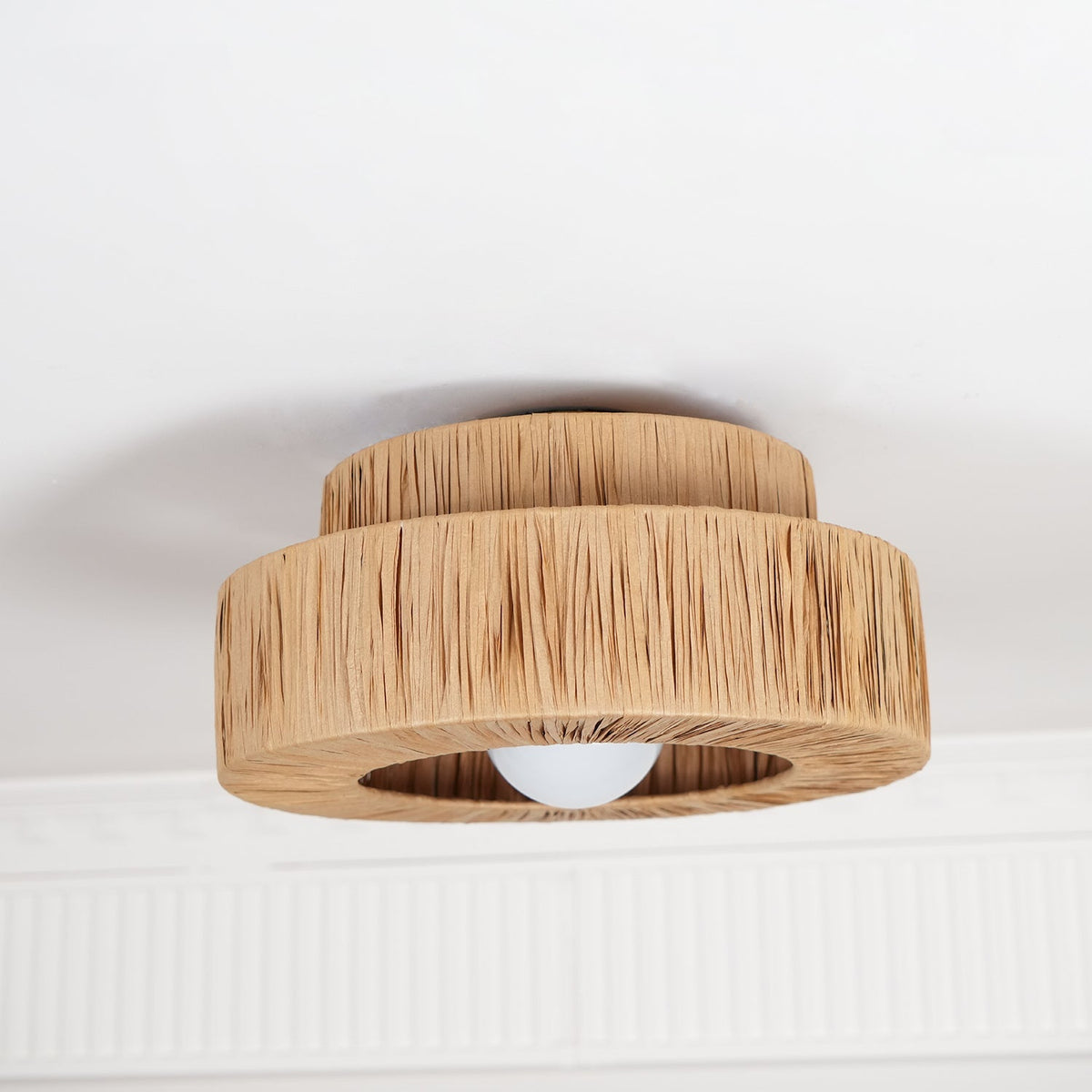 Woven Drum Ceiling Light