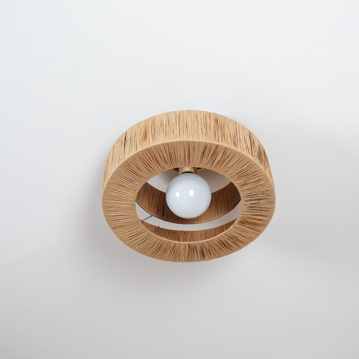 Woven Drum Ceiling Light
