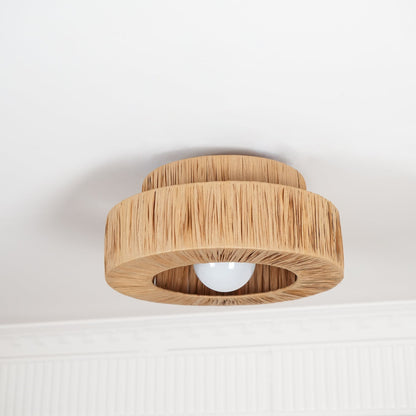 Woven Drum Ceiling Light