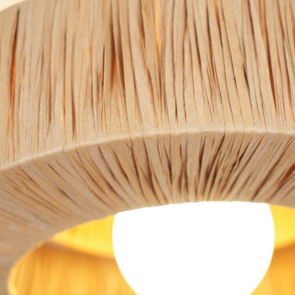 Woven Drum Ceiling Light