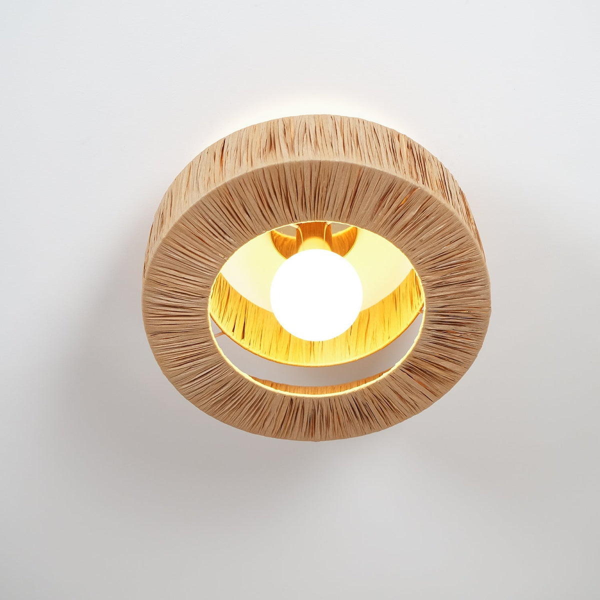 Woven Drum Ceiling Light