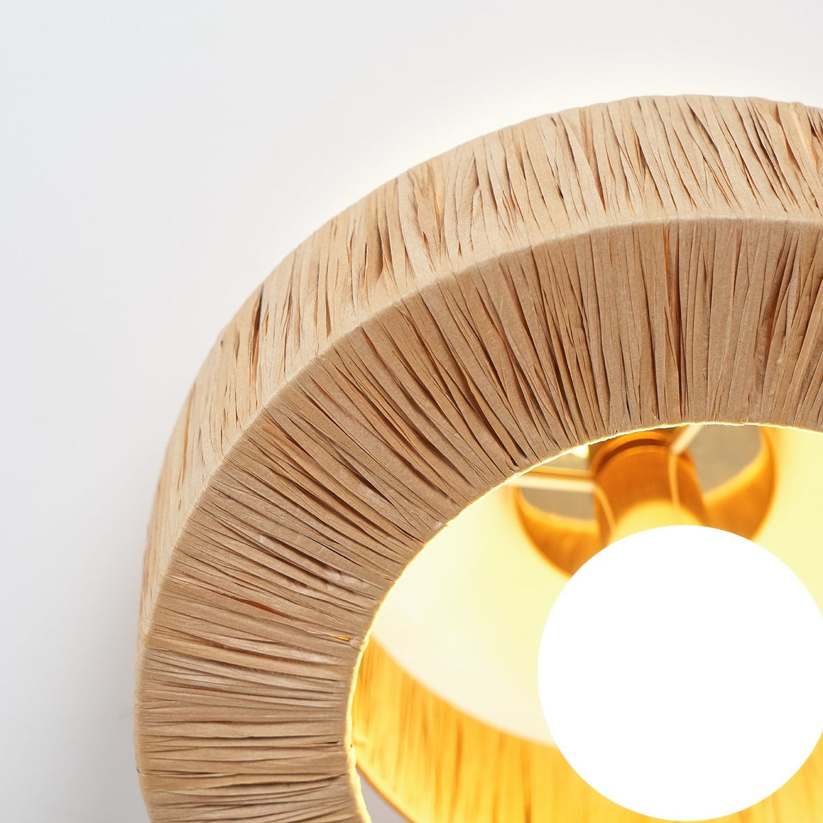 Woven Drum Ceiling Light