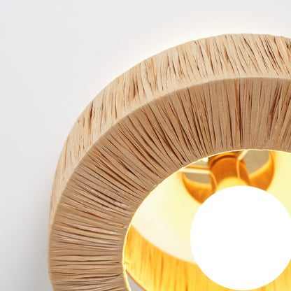 Woven Drum Ceiling Light