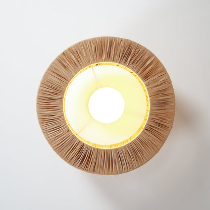 Woven Drum Ceiling Light