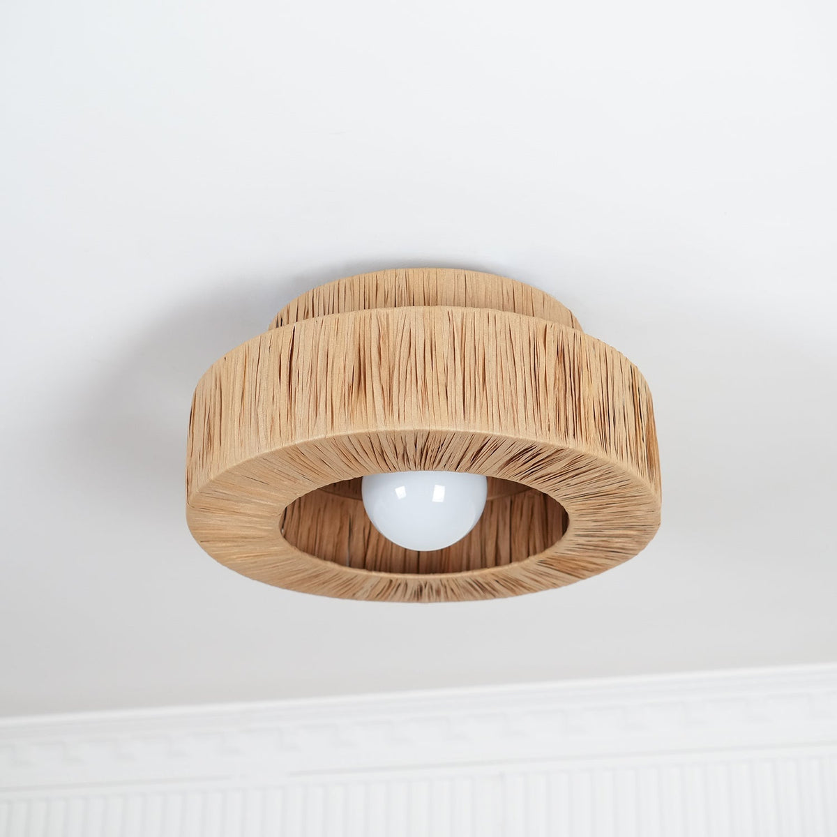Woven Drum Ceiling Light