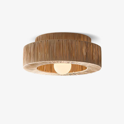 Woven Drum Ceiling Light