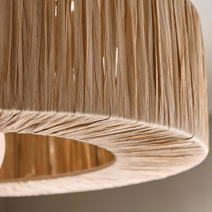 Woven Drum Ceiling Light