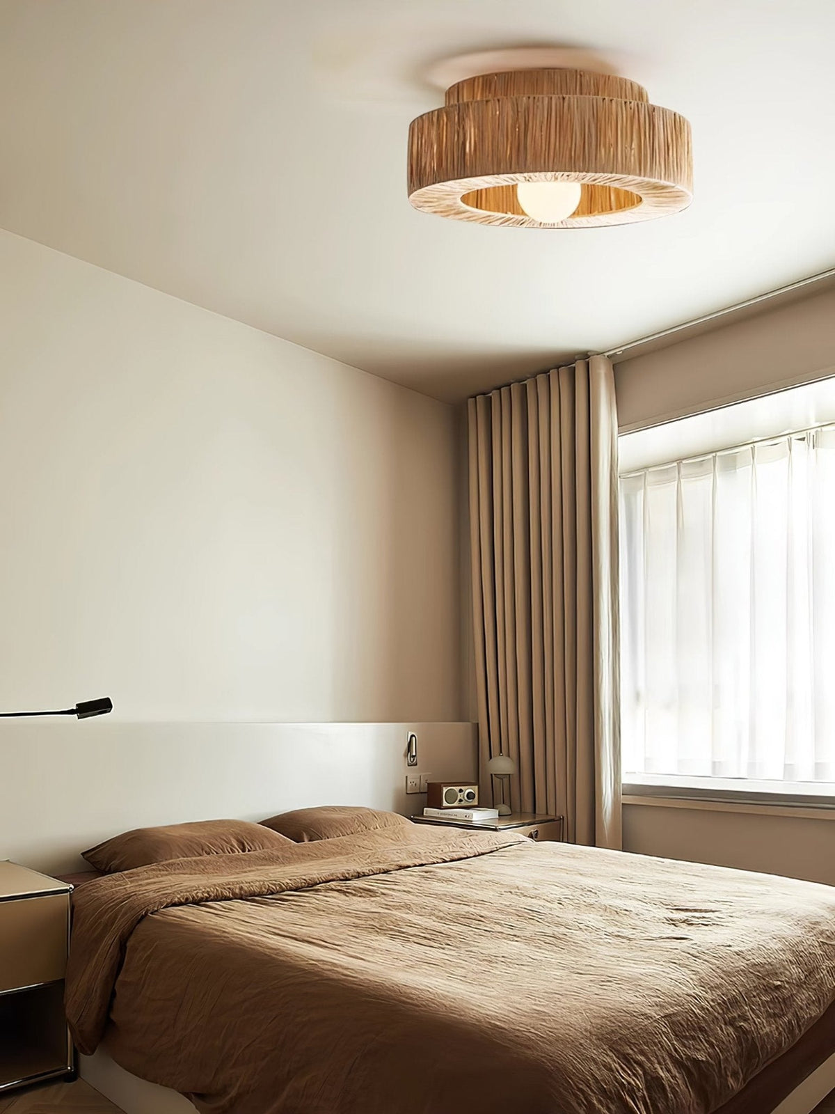 Woven Drum Ceiling Light