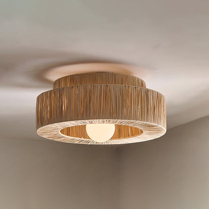 Woven Drum Ceiling Light