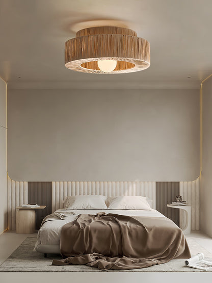 Woven Drum Ceiling Light