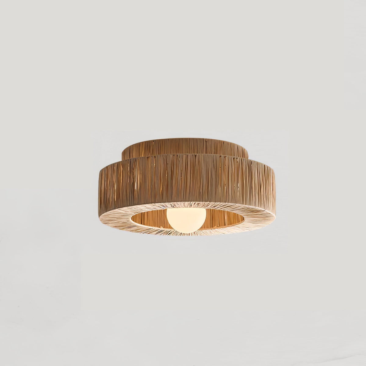 Woven Drum Ceiling Light