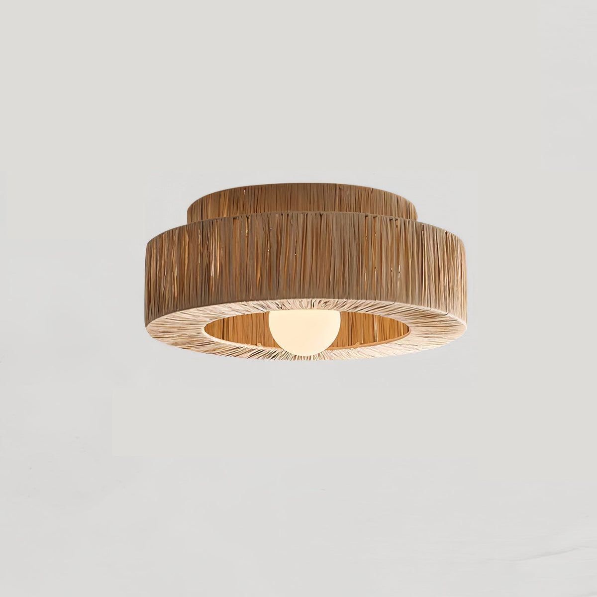 Woven Drum Ceiling Light