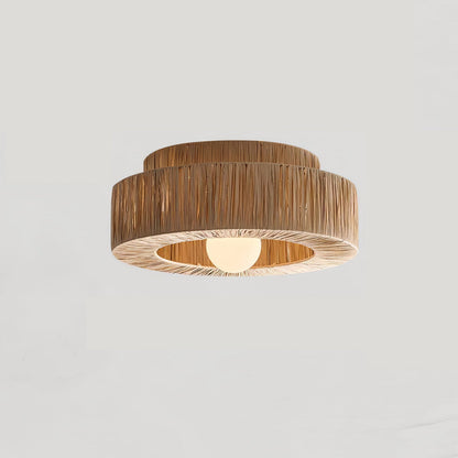 Woven Drum Ceiling Light