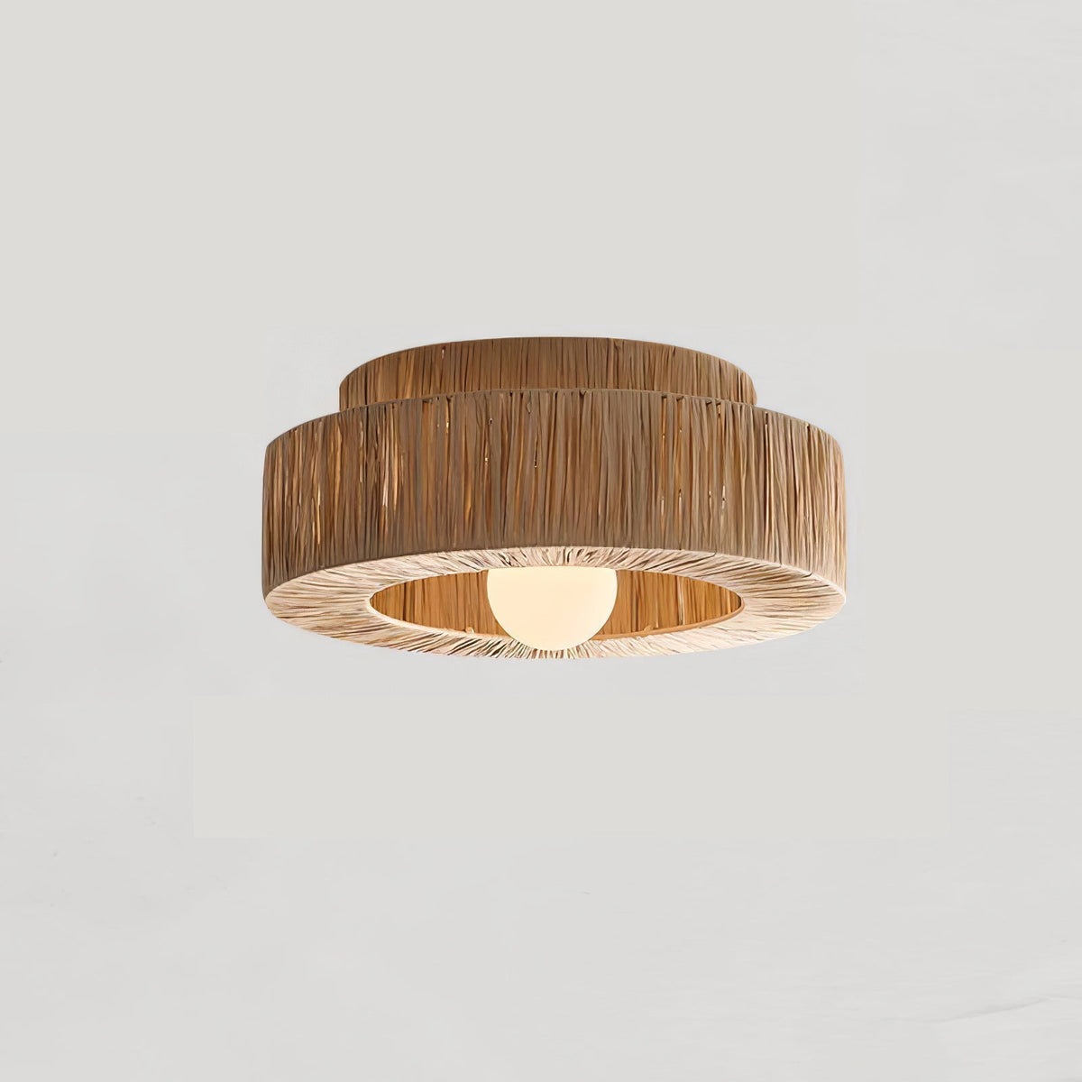 Woven Drum Ceiling Light
